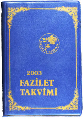 2003 FAZİLET CİLTLİ TAKVİM 10X14 (sahaf)