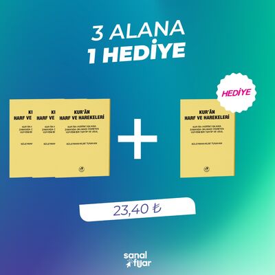 KUR'AN HARF VE HAREKELERİ (KÜÇÜK) (3 AL 1 HEDİYE)