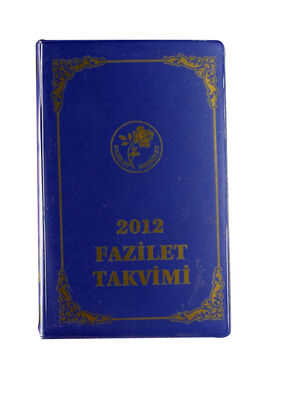 2012 FAZİLET CİLTLİ TAKVİM 10X14 (sahaf) - 1