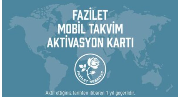  600₺ Üzeri Alışverişe Fazilet Mobil Takvim Aktivasyon Kartı Hediye! 