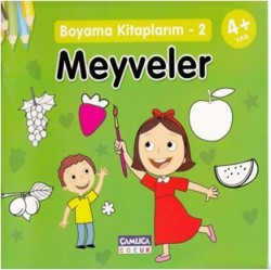 Boyama Kitaplarım-2 Meyveler 4+Yaş - Çamlıca Çocuk Yayınları