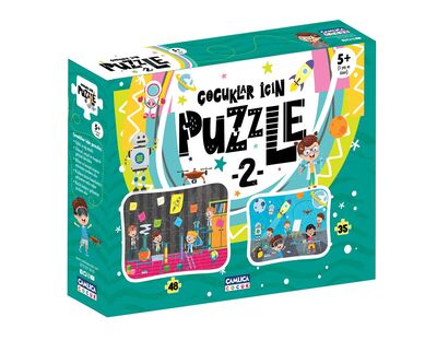 Çocuklar İçin Puzzle - 2 (Kutulu)