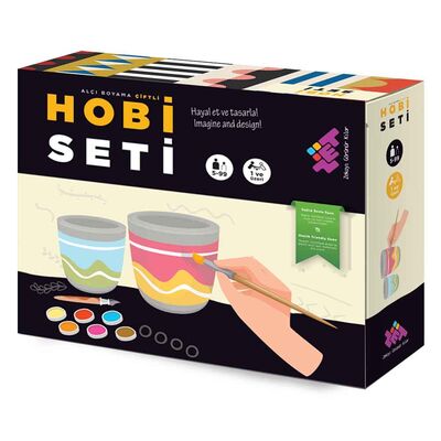 HOBİ SETİ Alçı Boyama Çiftli 5+ Yaş - 1
