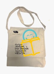 İNSAN VE HAYAT POSTACI KANVAS ÇANTA - 