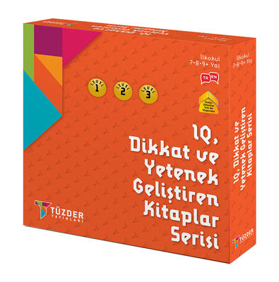 ​IQ, Dikkat ve Yetenek Geliştiren Kitaplar (İlkokul) Serisi 9'lu Set - Draw, Cube, Find, Solve, Mind, Crossword, Coordinate, Matrix, Algorithm