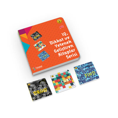​IQ, Dikkat ve Yetenek Geliştiren Kitaplar (İlkokul) Serisi Level 1 - Draw, Cube, Find