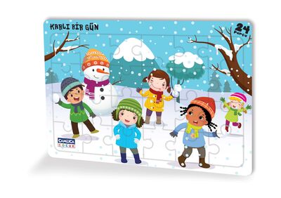Karlı Bir Gün (Eğlenceli Puzzle 4) - 1