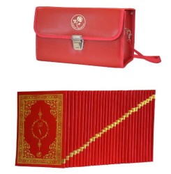 Kur'ân-ı Kerim Hatim Seti Orta Boy-Ciltli-Bordo - Fazilet Neşriyat