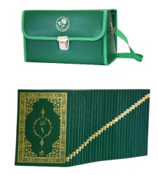 Kur'ân-ı Kerim Hatim Seti Orta Boy-Ciltli-Yeşil - Fazilet Neşriyat