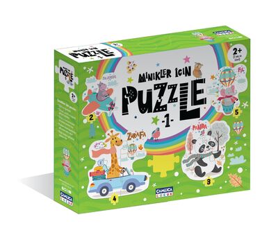 Minikler İçin Puzzle - 1 (Kutulu) Okul Öncesi