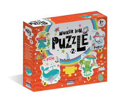 Minikler İçin Puzzle - 2 (Kutulu) Okul Öncesi