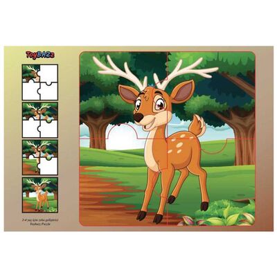 Sevimli Hayvanlar Puzzle 2+ Yaş