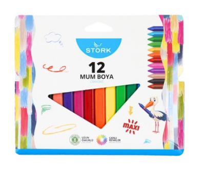 STORK 12 RENK MUM BOYA JUMBO - 1