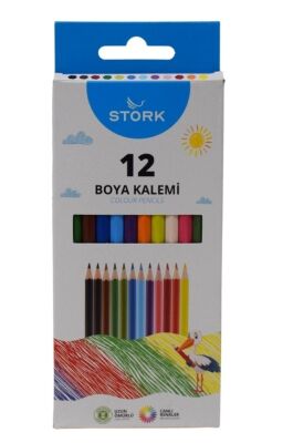 STORK 12 RENK STANDART KURU BOYA - 1