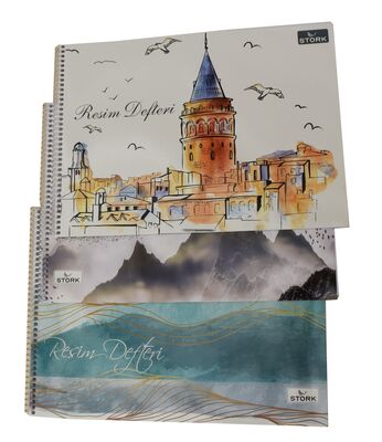 STORK KRT.KPK. SPR. 90GR 35X50 15YP RESİM DEFTERİ - 1