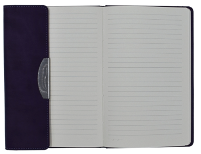 Stork Termo Deri Mıknatıs Kapaklı Defter - Mor - 2