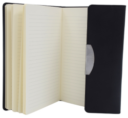 Stork Termo Deri Mıknatıs Kapaklı Defter - Siyah - 2