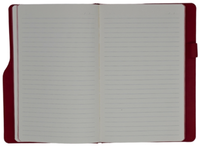 Stork Termo Deri Sert Kapaklı Defter - L Model - Kırmızı - 2