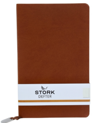 Stork Termo Deri Yumuşak Kapaklı Defter - Kahverengi - Stork