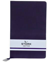 Stork Termo Deri Yumuşak Kapaklı Defter - Mor - Stork