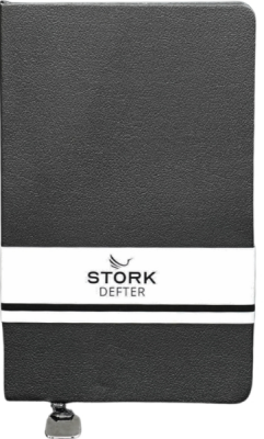 Stork Termo Deri Yumuşak Kapaklı Defter - Siyah - 1