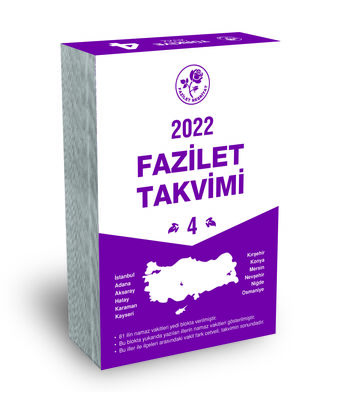 2022 YURTİÇİ 4 BLOK TAKVİMİ
