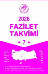 Yurtiçi 7 Blok Takvimi - Fazilet Neşriyat