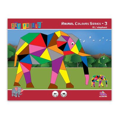 Zet Puzzle Animal Colours Series-3 Fil/Elephant